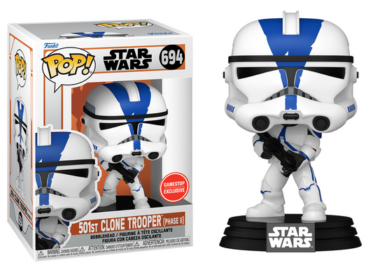 Preventa 501st Clone Trooper Phase II Gamestop #694 - Star Wars Funko Pop!