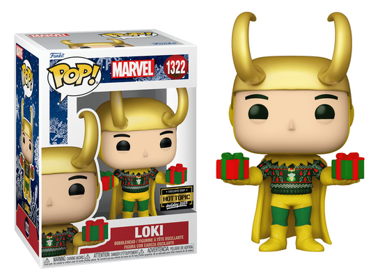 Loki Christmas Hot Topic #1322 - Marvel Funko Pop!