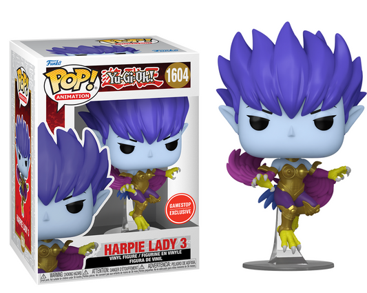 Harpie Lady 3 Gamestop #1604 Caja Dañada- Yu-Gi-Oh Funko Pop!