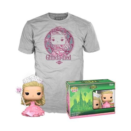 Preventa Glinda + Camisa (Talla XS a 3XL) - Wicked Funko Pop!