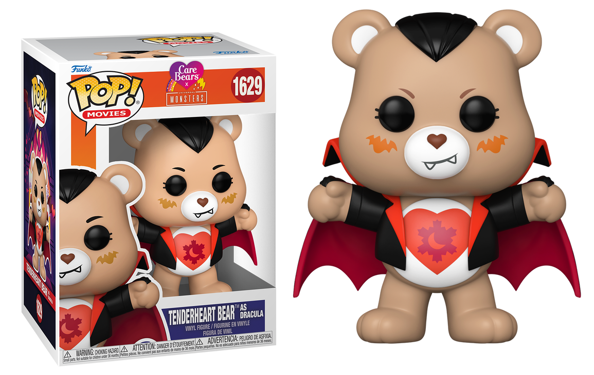 Preventa Tenderheart Bear as Dracula #1629 - Care Bears X Universal Monsters Funko Pop!