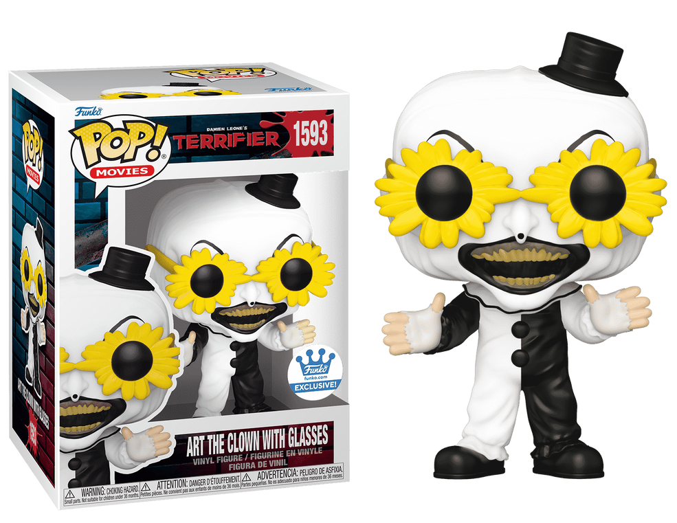 Art The Clown with Glasses Funko Shop #1593 - Terrifier Funko Pop!