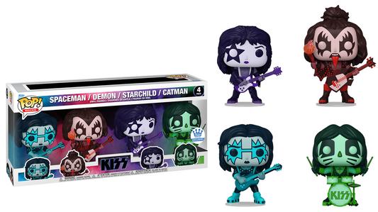 Preventa Spaceman/ Demon/ Starchild/ Catman #4Pack - Music Kiss Funko Pop!