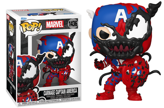 Preventa Carnage Captain America #1436 - Marvel Funko Pop!