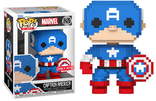 Preventa 8Bit Captain America Target #1426 - Marvel Funko Pop!