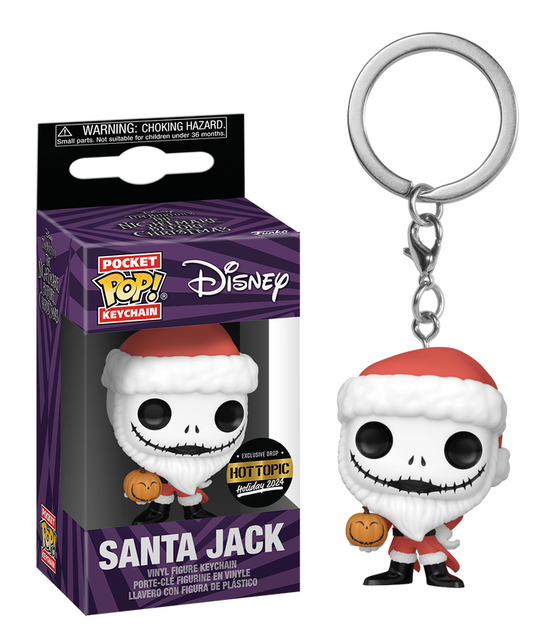 Preventa Llavero Santa Jack - Disney's The Nightmare Before Christmas Keychain Pop!