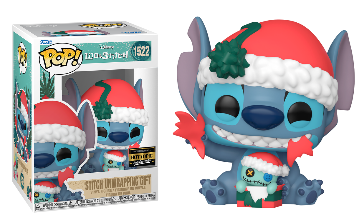 Preventa Stitch Unwrapping Gift Hot Topic #1522 - Lilo & Stitch Funko Pop!