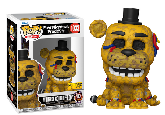 Preventa Withered Golden Freddy Hot Topic #1033 - Five Nights At Freddy's (FNAF) Funko Pop!