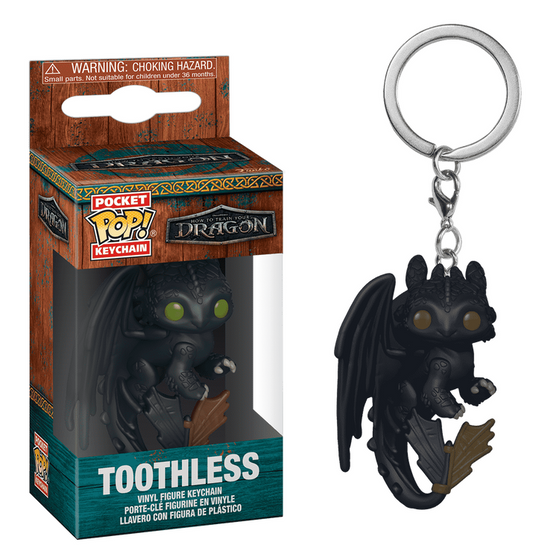 Keychain Toothless (Chimuelo) - How to Train Your Dragon (Como Entrenar a tu dragon) Llavero Funko Pop!