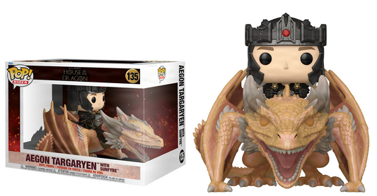 Por Encargo Aegon Targaryen with Sunfyre #135 - House of The Dragon Funko Pop!