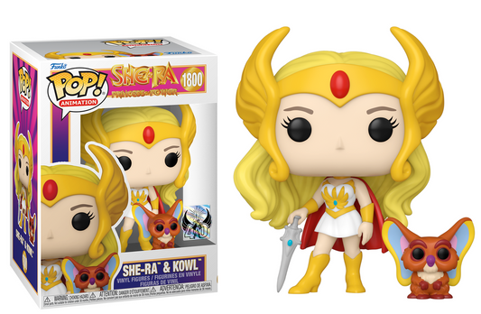 Preventa She-Ra & Kowl #1800 - She-Ra Princess of Power 40th Anniversary Funko Pop!