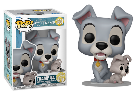 Preventa Tramp with Puppy #1554 - Disney's Lady and The Tramp Funko Pop!