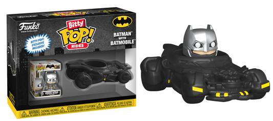 Bitty Pop Batman with Batmobile - Bitty Pop Rides!