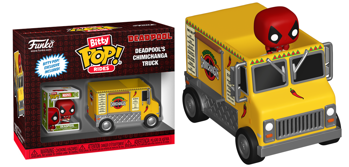 Preventa Bitty Pop Deadpool's Chimichanga Truck - Bitty Pop Rides!