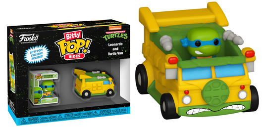 Preventa Bitty Pop Leonardo and Turtle Van - Bitty Pop Rides!