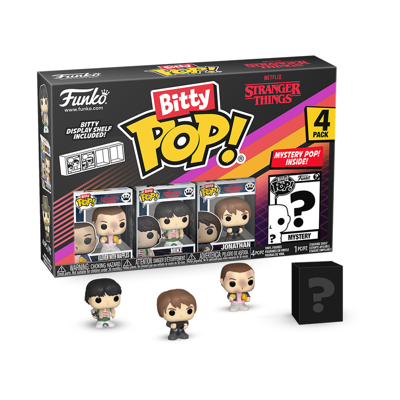 Bitty Pop Eleven with Waffles, Mike, Jonathan + Mystery - Stranger Things Bitty Pop!