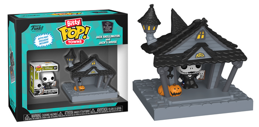 Bitty Pop Jack Skellington and Jack's House - Bitty Pop Towns!