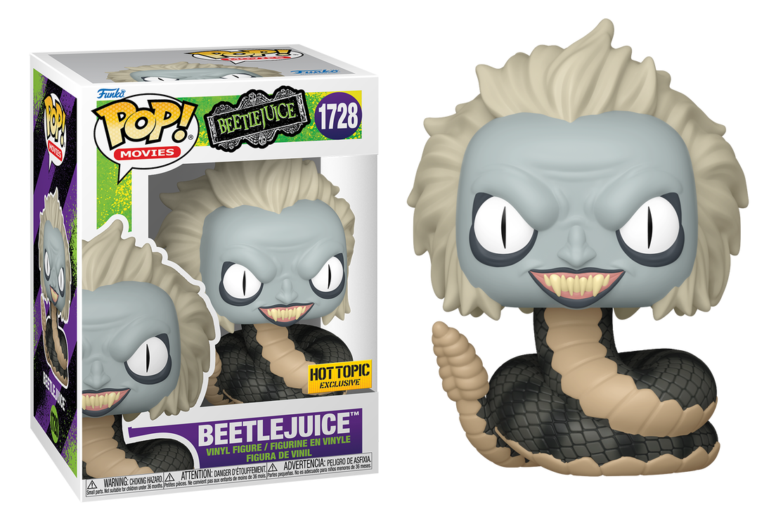 Por Encargo - Beetlejuice Snake Hot Topic #1728 - Beetlejuice Funko Pop!