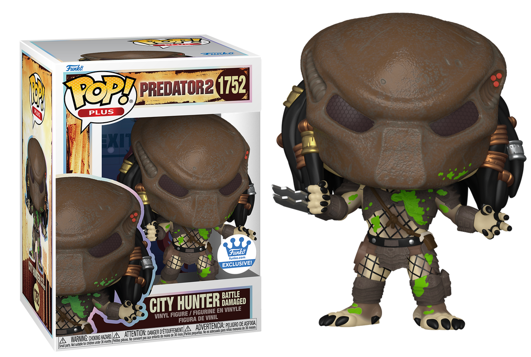 Preventa City Hunter Battle Damaged Funko Shop #1752 - Predator 2 Funko Pop!