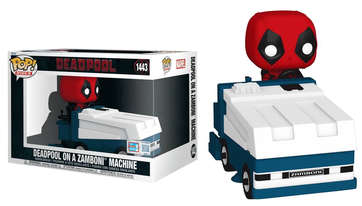 Deadpool On A Zamboni Machine 2024 NYCC #1443 - Marvel's Deadpool Funko Pop!