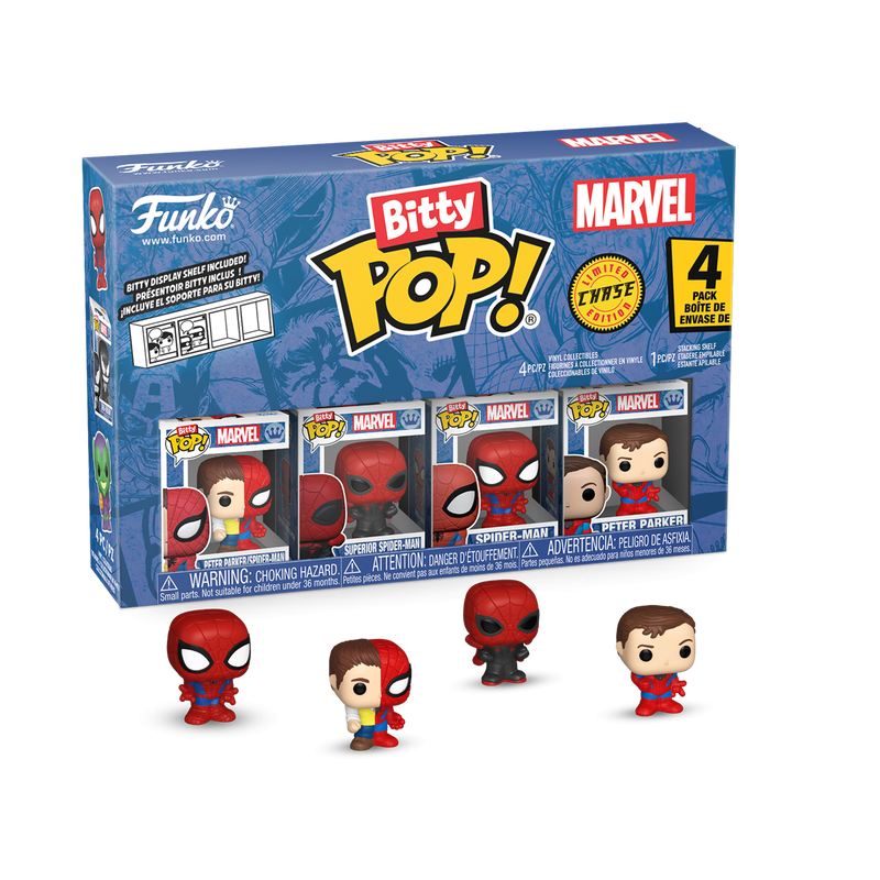Por Encargo - Bitty Pop Marvel (Peter Parker/Spider-Man, Superior Spider-Man, Spider-Man, Peter Parker) - Marvel Bitty Pop!