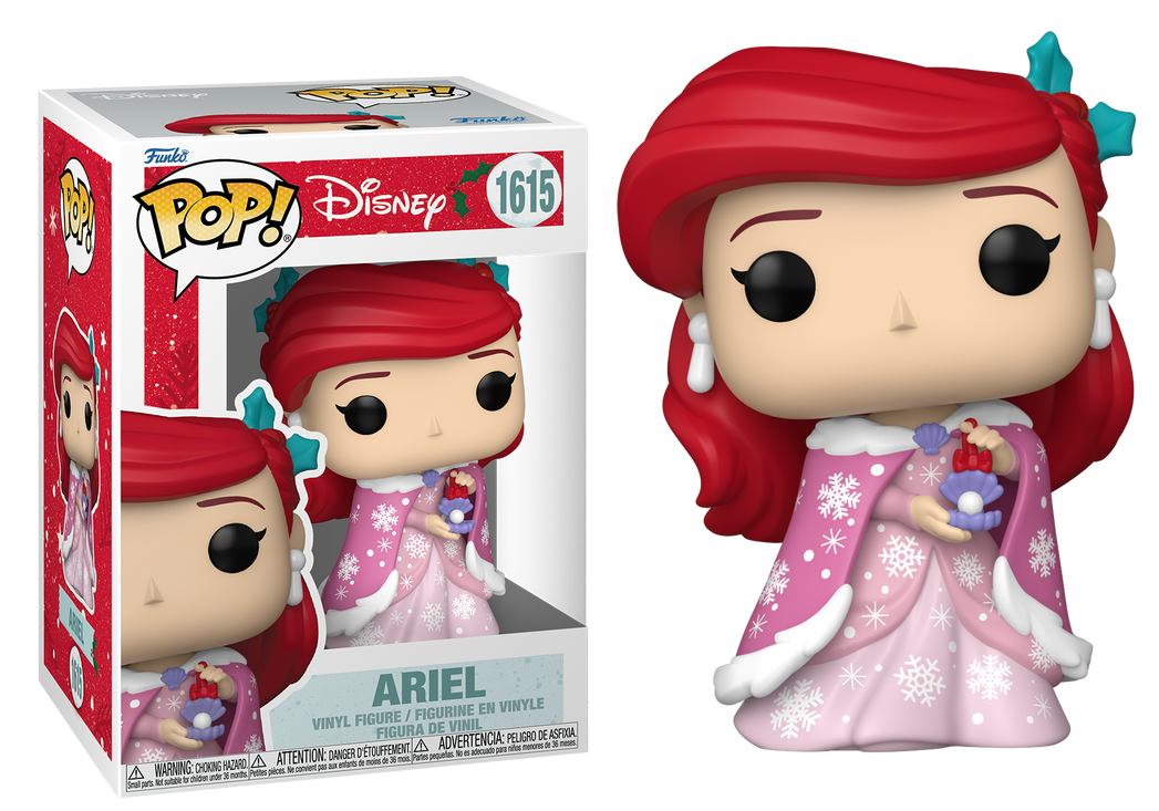 Ariel #1615 - Disney's The Little Mermaid (La Sirenita) Holiday Funko Pop!