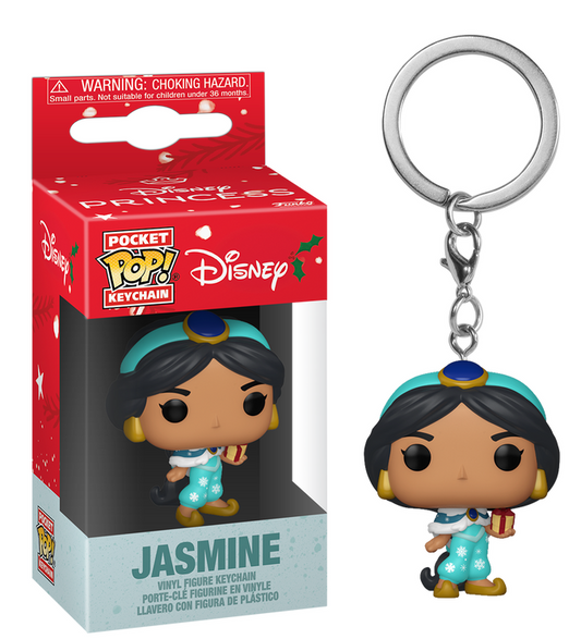 Preventa Llavero Jasmine - Holiday Disney's Aladdin Keychain Pop!