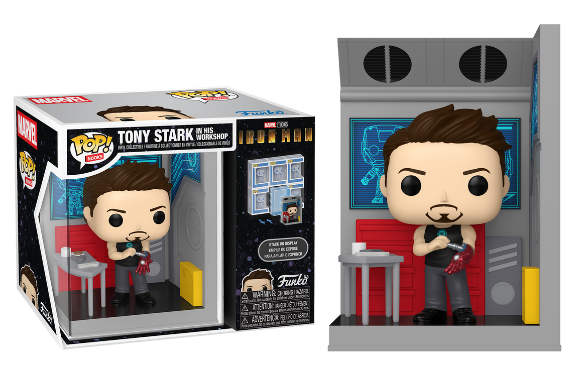 Preventa Tony Stark in His Workshop - Marvel's Iron Man Funko Nooks Pop!