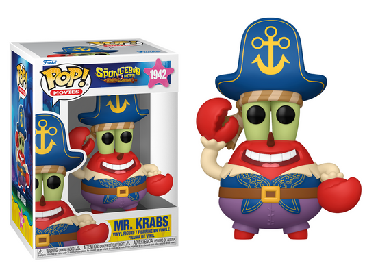 Preventa Mr. Krabs (Don Cangrejo) #1942 - The Spongebob Movie Search for Squarepants (Bob Esponja) Funko Pop!