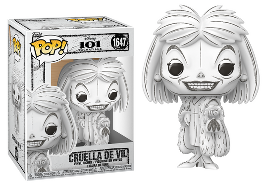 Preventa Cruella De Vil Sketched #1647 - Disney's 101 Dalmatians Funko Pop!