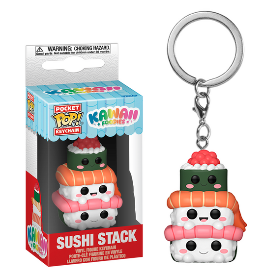 Preventa Rápida Llavero Sushi Stack - Kawaii Foodies Keychain Pop!