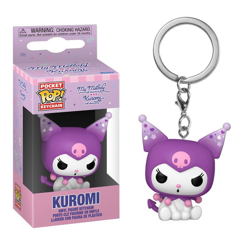 Keychain Kuromi - Sanrio Hello Kitty and Friends Llavero Funko Pop!