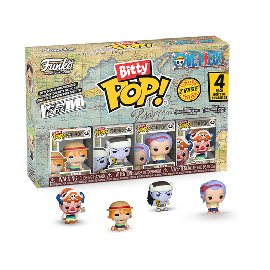 Por Encargo - Bitty Pop (Nami, Arlong, Nojiko + Chase) - One Piece Bitty Pop!