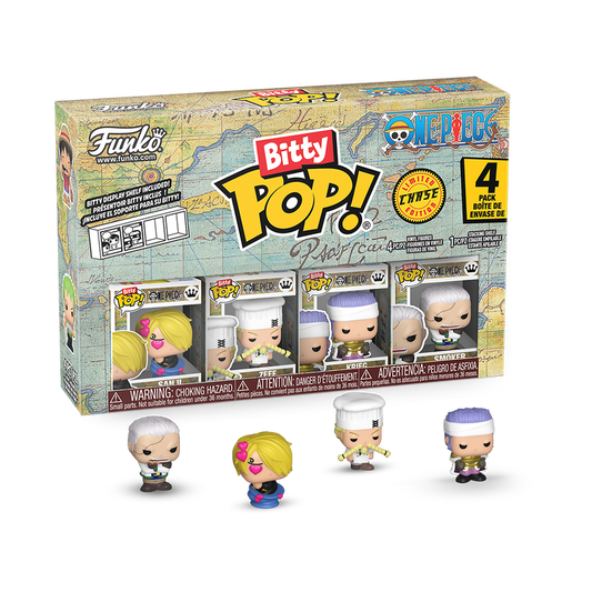 Por Encargo - Bitty Pop (Sanji, Zeff, Don Krieg + Chase) - One Piece Funko Pop!