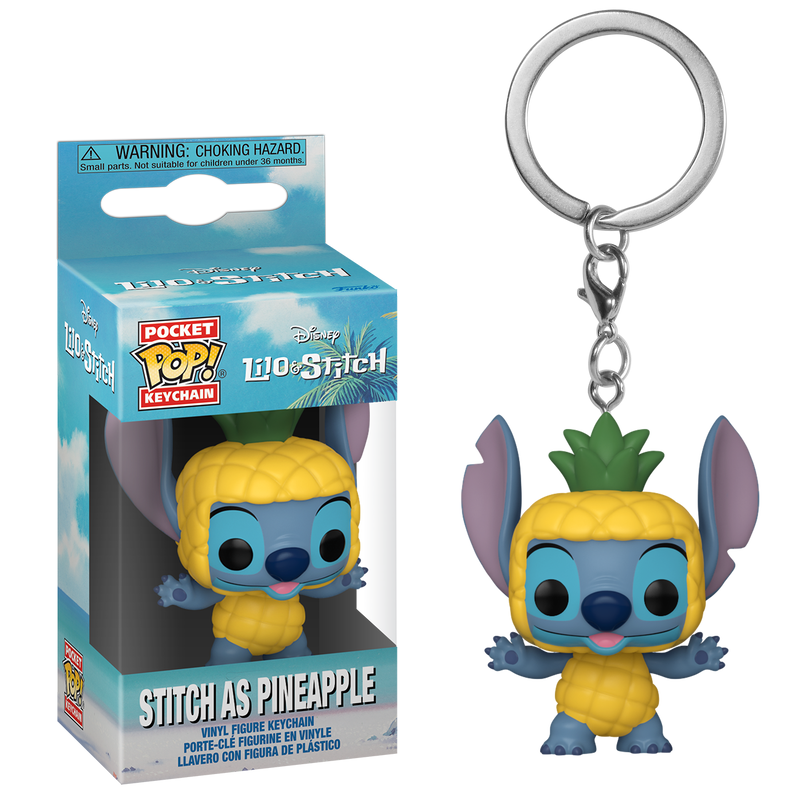 Llavero Stitch as Pineapple - Lilo & Stitch Keychain Pop!
