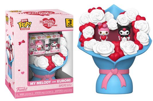 My Melody and Kuromi Bouquet 3pcs - Sanrio Hello Kitty and Friends Bitty Pop!