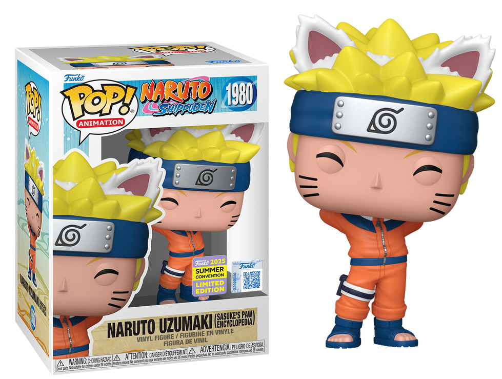 Preventa Rápida Naruto Uzumaki ( Sasuke's Paw Encyclopedia) SDCC 2025 #1980 - Naruto Shippuden Funko Pop!