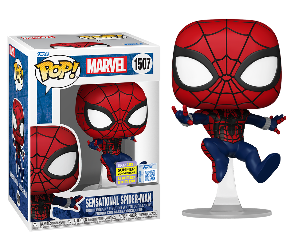 Preventa Rápida Sensational Spider-Man SDCC 2025 #1507 - Marvel Funko Pop!