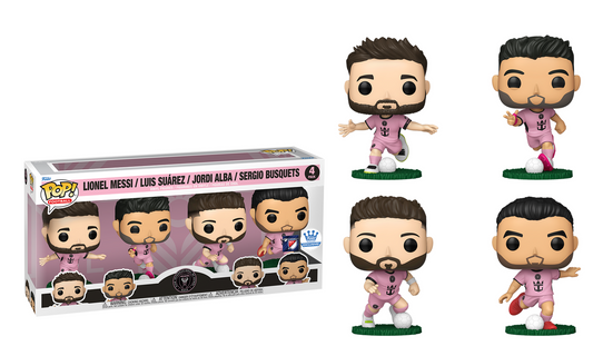 Preventa Lionel Messi / Luis Suarez / Jordi Alba / Sergio Busquets #4Pack - Sports Funko Pop!