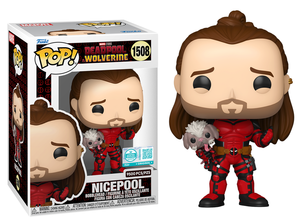 Nicepool 9500 piezas Detalle en caja #1508 - Marvel's Deadpool & Wolverine Funko Pop!
