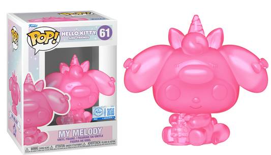 Preventa Rápida My Melody Translucent #61 - Hello Kitty and Friends Funko Pop!