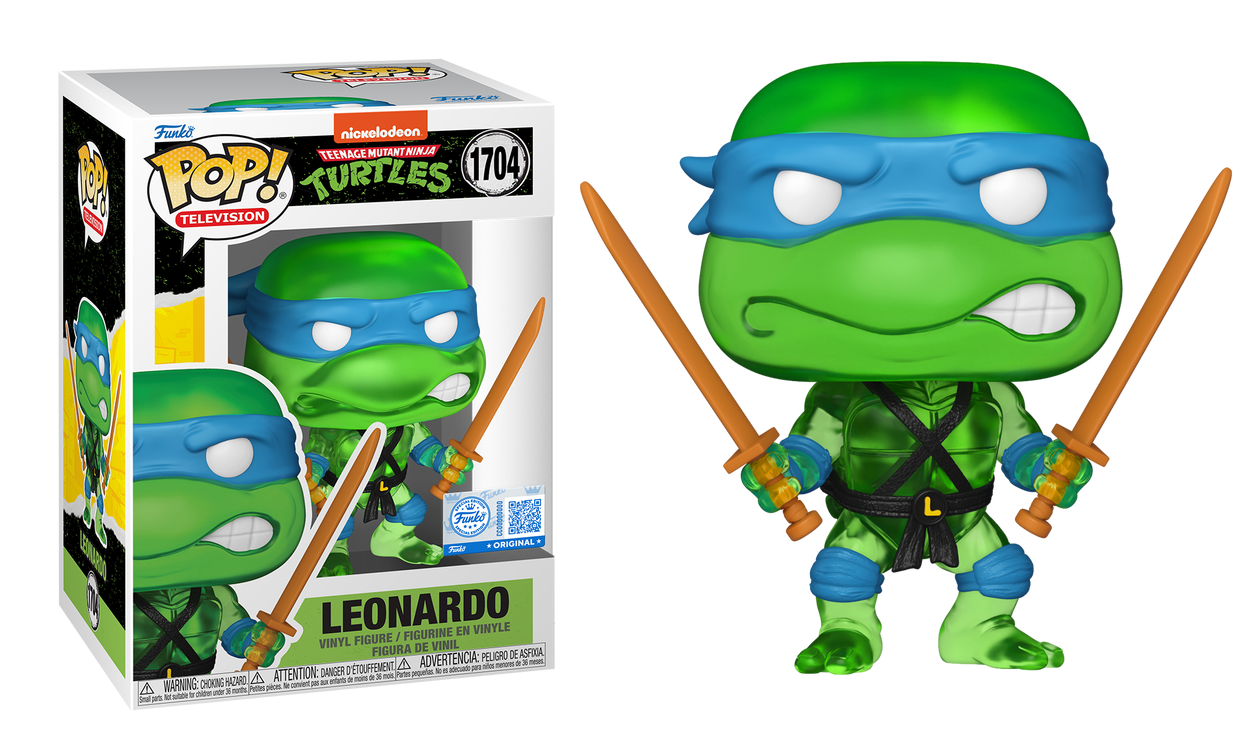 Preventa Leonardo Translucent Exclusive #1704 - TMNT Teenage Mutant Ninja Turtles (Las Tortugas Ninja) Funko Pop!