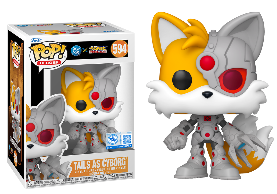Preventa Tails as Cyborg #594 - Sonic The Hedgehog X DC Universe Funko Pop!
