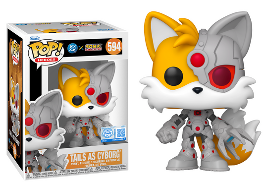 Preventa Tails as Cyborg #594 - Sonic The Hedgehog X DC Universe Funko Pop!