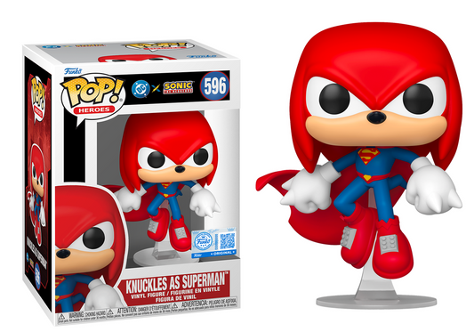 Preventa Knuckles as Superman #596 - Sonic The Hedgehog X DC Universe  Funko Pop!