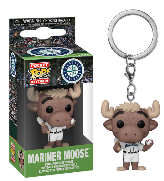 Preventa Rápida Llavero Mariner Moose - Seattle Mariners Keychain Pop!