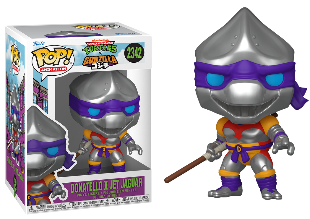 Preventa Donatello X Jet Jaguar #2342 - Teenage Mutant Ninja Turtles (TMNT) X Godzilla Funko Pop!