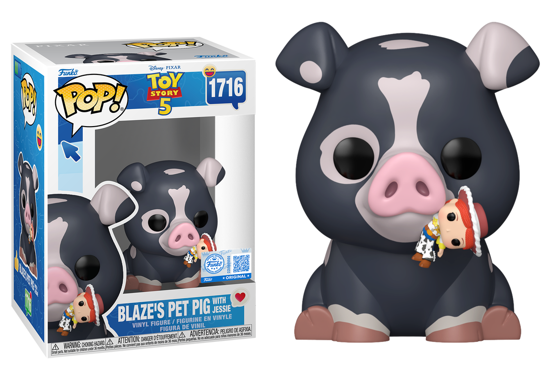 Preventa Rápida Blaze's Pet Pig with Jessie #1716 - Disney Pixar Toy Story 5 Funko Pop!