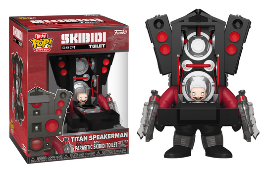 Preventa Skibidi Toilet Titan Speakerman and Parasitic - Skibidi Toilet Bitty Pop!