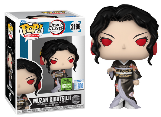Preventa Rápida Muzan Kibutzuji Metallic 2026 Spring Convention #2196 - Demon Slayer Funko Pop!
